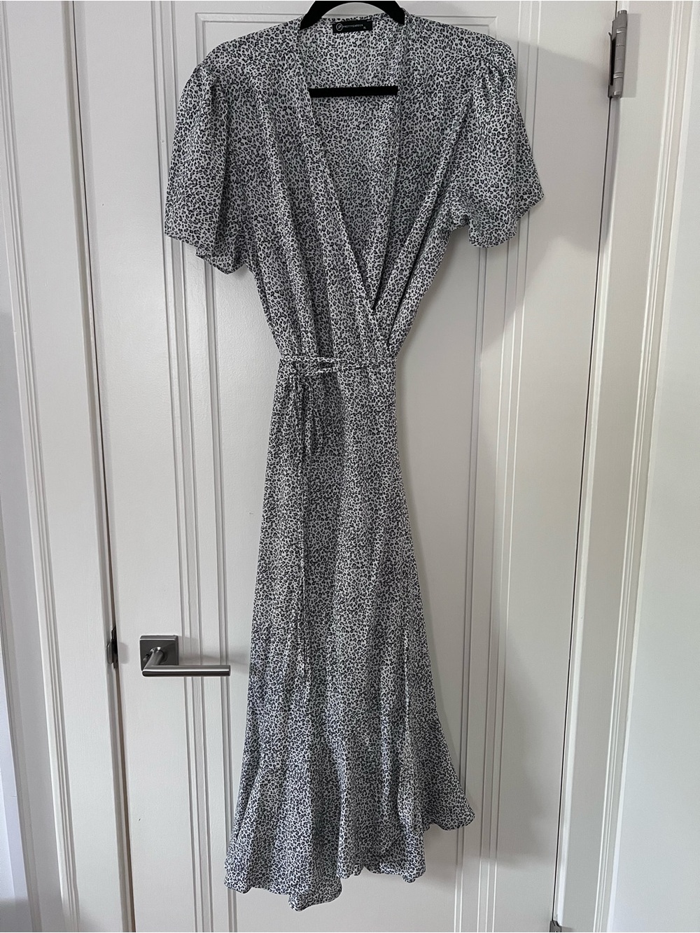 Printed Wrap Maxi Dress